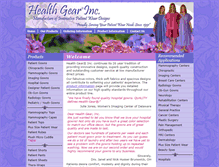 Tablet Screenshot of healthgearweb.com